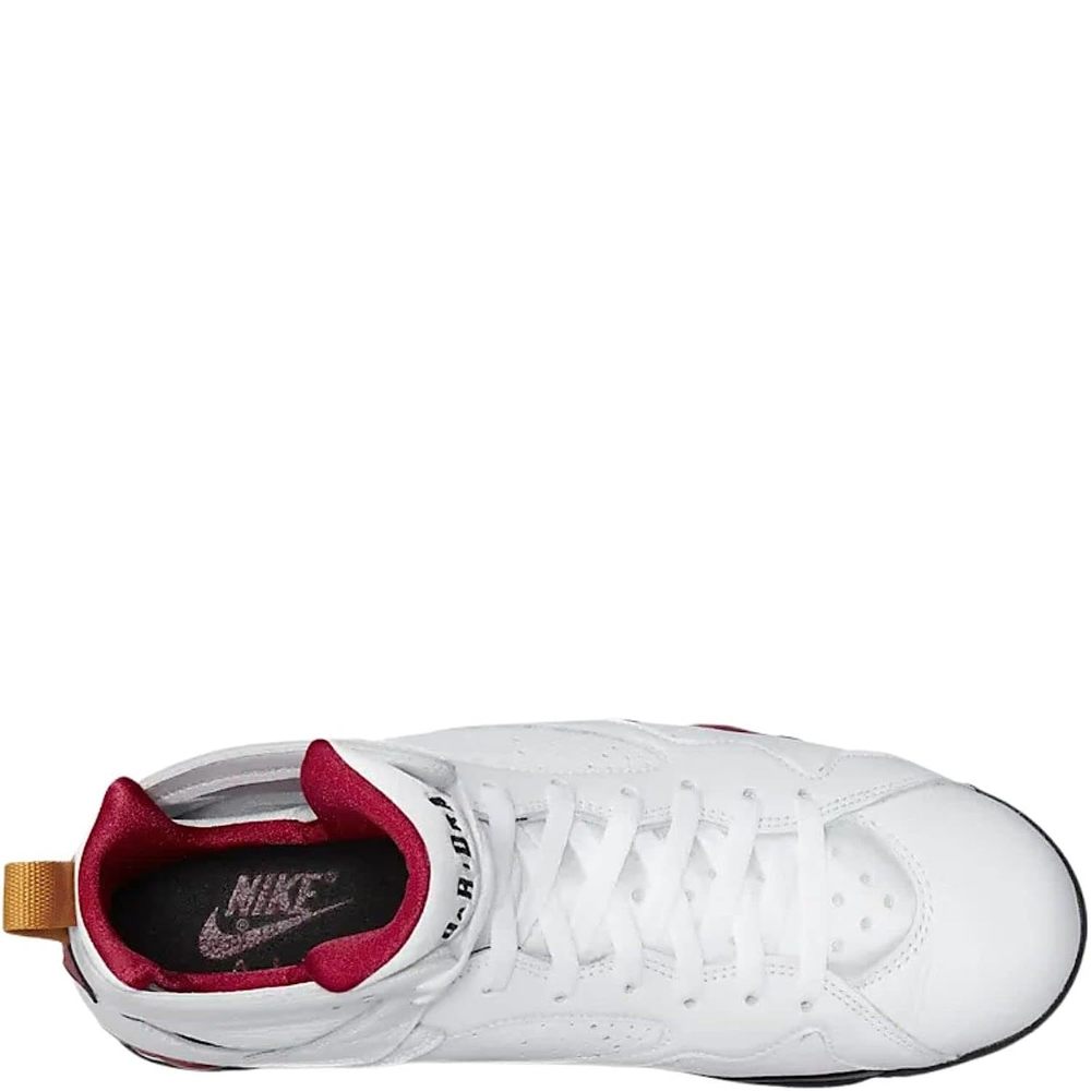 Jordan Mens Air 7 Retro Shoes,White/Black-cardinal Red-chutn,13 - Picture 3 of 5